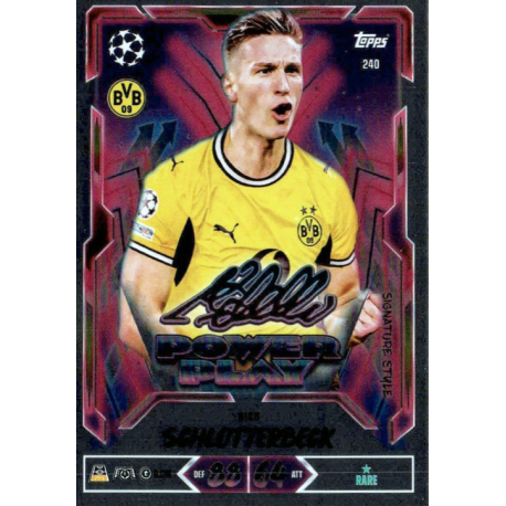 Hazte con Nico Schlotterbeck Power Play Signature Style Topps UCC Match Attax 2026-27