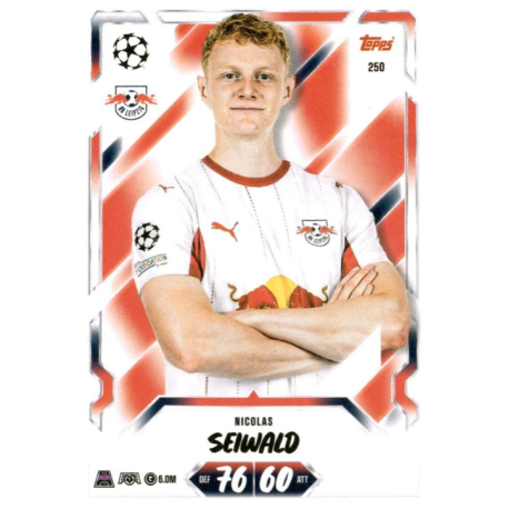 Consigue ahora Nicolas Seiwald RB Leipzig Topps UEFA Match Attax 2026-27