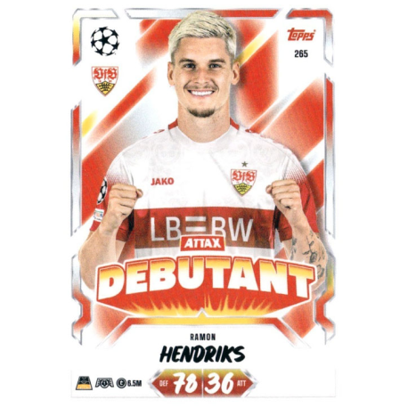 Consigue Ramon Hendriks Attax Debutant Topps UEFA Champions League Match Attax 2026-27