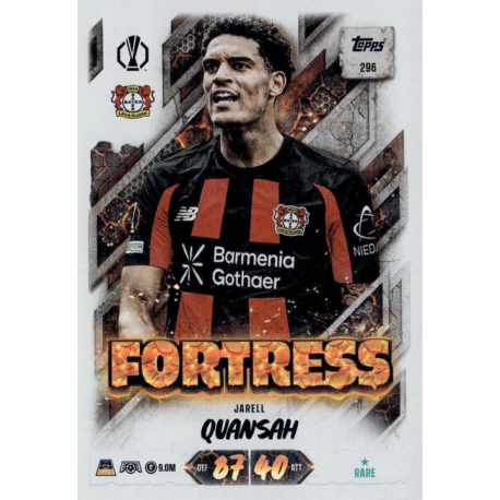 Colecciona Jarell Quansah Fortress Topps UEFA Match Attax 2026-27
