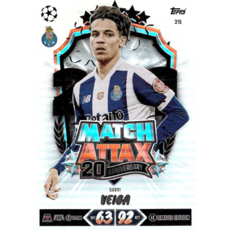 Hazte con Gabri Veiga Match Attax 20th Anniversary Topps UCC Match Attax 2026-27