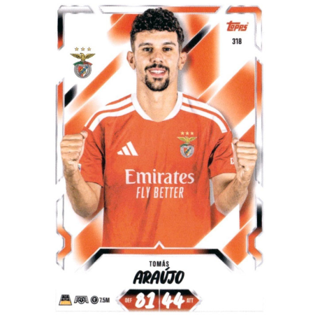Colecciona Tomás Araújo SL Benfica Topps UEFA Match Attax 2026-27