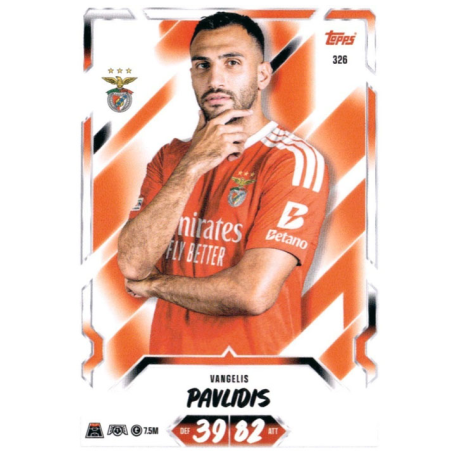 Compra Vangelis Pavlidis SL Benfica Match Attax 2026-27