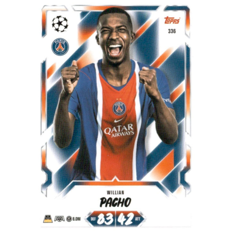 Encuentra Willian Pacho PSG Topps Match Attax UCC 2026-27