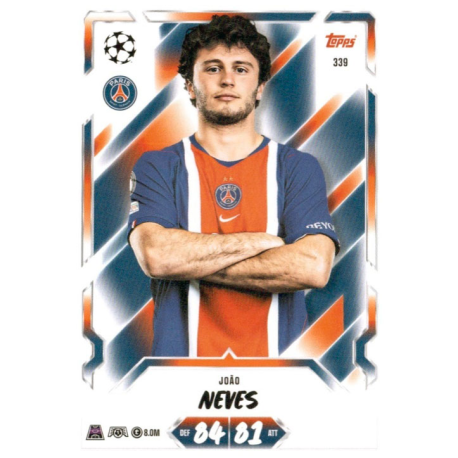 Añade a tu colección João Neves PSG Topps UEFA Champions League Match Attax 2026-27