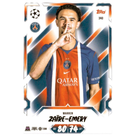 Hazte con Warren Zaïre-Emery PSG Topps Match Attax UCC 2026-27