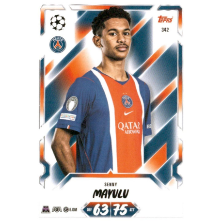 Complete your collection Senny Mayulu PSG Match Attax 2026-27