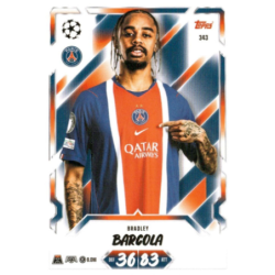 Collect Bradley Barcola PSG Topps UEFA Match Attax 2026-27