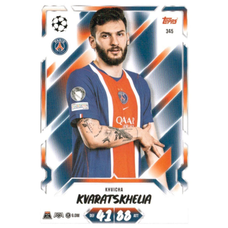 Get yours Khvicha Kvaratskhelia PSG Topps UCC Match Attax 2026-27