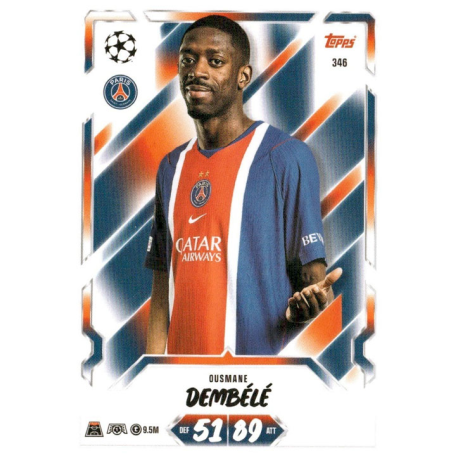 Colecciona Ousmane Dembélé PSG Topps UEFA Champions League Match Attax 2026-27