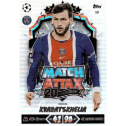 Buy Cards Khvicha Kvaratskhelia Match Attax 20th Anniversary Topps Match Attax Champions League 2026-27