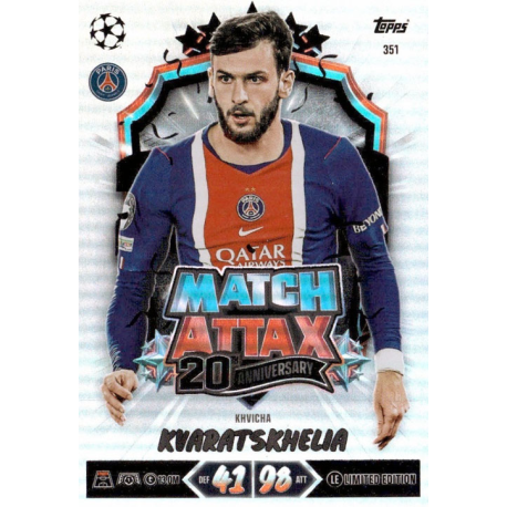 Consigue ahora Khvicha Kvaratskhelia Match Attax 20th Anniversary Match Attax Champions League 2026-27