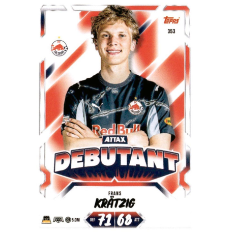 Consigue ahora Frans Krätzig Attax Debutant Topps Match Attax UCC 2026-27