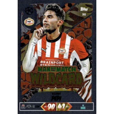 Completa tu colección Ricardo Pepi Man of the Match Wildcard Match Attax 2026-27