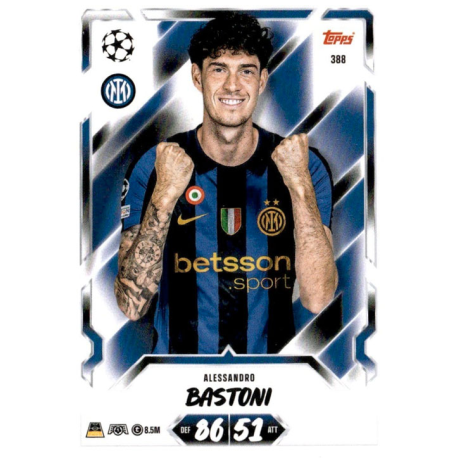 Find and Buy Cards Alessandro Bastoni Inter Milan Match Attax 2026-27