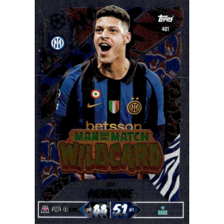 Compra Luis Henrique Man of the Match Wildcard Match Attax Champions League 2026-27
