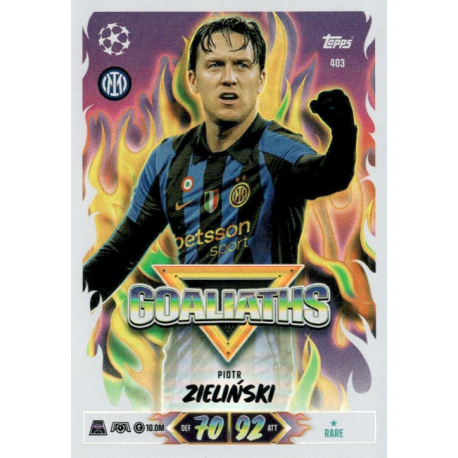Complete your collection Piotr Zieliński Goaliaths Match Attax 2026-27