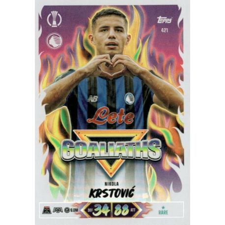 Consigue ahora Nikola Krstović Goaliaths Topps Match Attax 2026-27