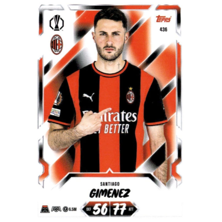 Completa tu colección Santiago Giménez AC Milan Topps UEFA Match Attax 2026-27