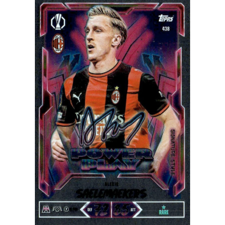 Consigue ahora Alexis Saelemaekers Power Play Signature Style Match Attax Champions League 2026-27