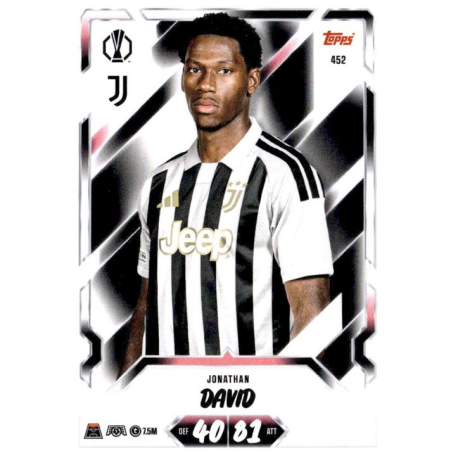 Completa tu colección Jonathan David Juventus Topps UCC Match Attax 2026-27