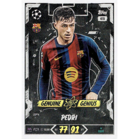 Buy Cards online Pedri Genuine Genius Topps UCC Match Attax 2026-27