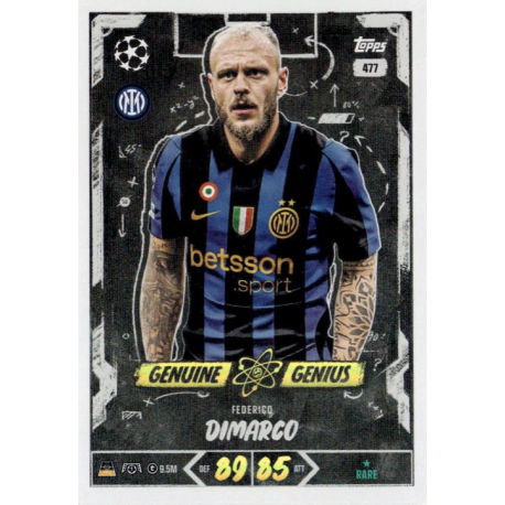 Find and Buy Cards Federico Dimarco Genuine Genius Topps Match Attax 2026-27