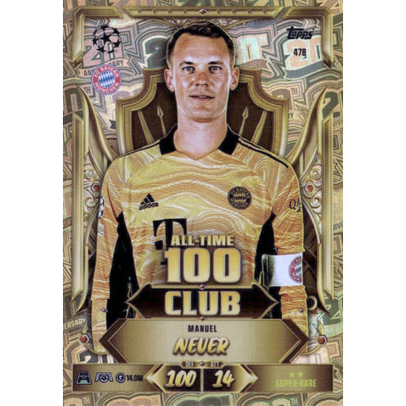 Busca y compra Manuel Neuer All-Time 100 Club Topps UCC Match Attax 2026-27