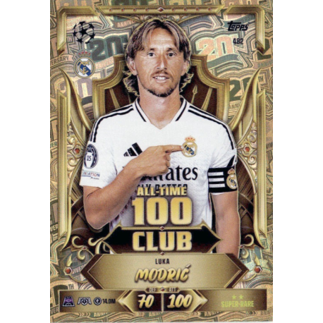 Colecciona Luka Modrić All-Time 100 Club Topps Match Attax 2026-27