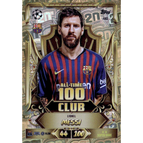 Completa tu colección Lionel Messi All-Time 100 Club Topps Match Attax Champions League 2026-27