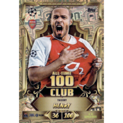 Compra Thierry Henry All-Time 100 Club Match Attax Champions League 2026-27