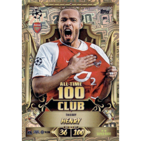 Compra Thierry Henry All-Time 100 Club Match Attax Champions League 2026-27