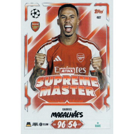 Buy Cards Gabriel Magalhães Attax Supreme Master Topps Match Attax Champions League 2026-27