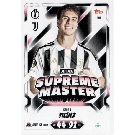 Get yours Kenan Yıldız Attax Supreme Master Topps Match Attax UCC 2026-27
