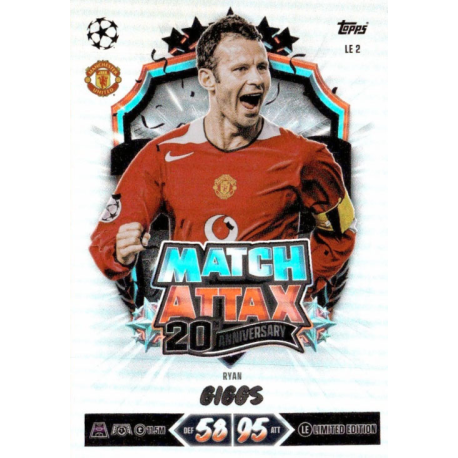 Complete your collection Ryan Giggs Limited Edition - Legend Topps Match Attax UCC 2026-27