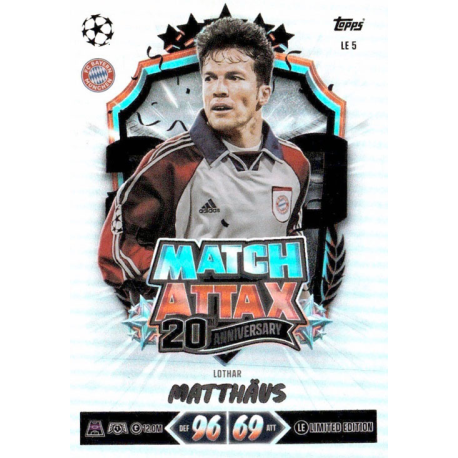 Get yours Lothar Matthäus Limited Edition - Legend Topps UEFA Champions League Match Attax 2026-27