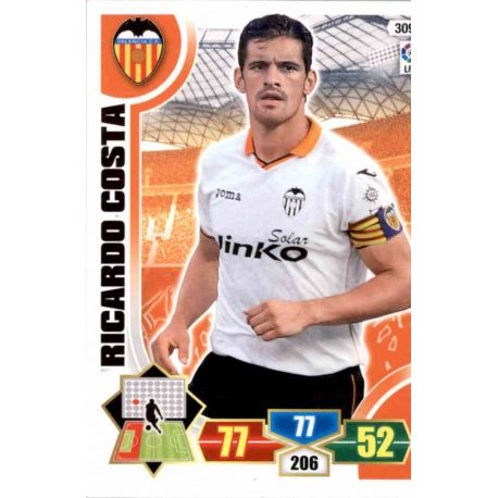 Ricardo Costa Valencia 309 Adrenalyn XL La Liga 2013-14