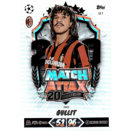 Colecciona Ruud Gullit Limited Edition - Legend Topps UEFA Champions League Match Attax 2026-27