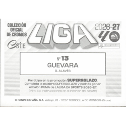 Completa tu colección de cromos Guevara Deportivo Alavés Panini Liga Este 2026 2027