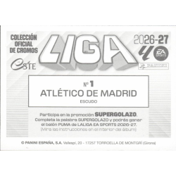 Encuentra Cromos Escudo Atlético Madrid Cromos LaLiga 2026-27 Panini
