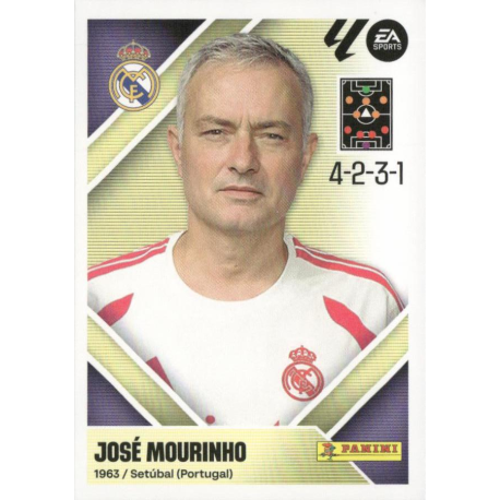 Completa tu álbum José Mourinho Real Madrid Colección Panini Liga Este 2026-27