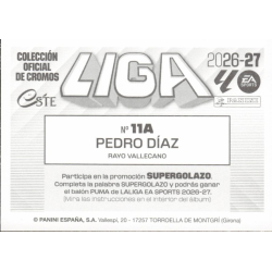 Completa tu colección de cromos Pedro Díaz Rayo Vallecano Liga Este 2026/27