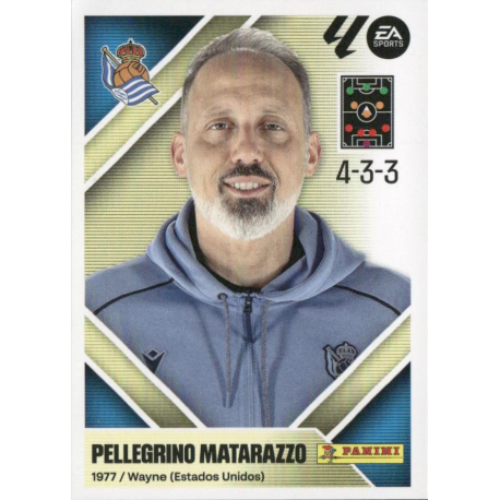 Collect Stickers Pellegrino Matarazzo Real Sociedad Panini Liga Este 2026-27