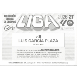 Complete Your Set Luis García Sevilla Liga Este 2026-27 Football Stickers