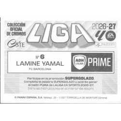 Complete Your Album Lamine Yamal ADN - La LIga Prime Liga Este 2026-27 Stickers