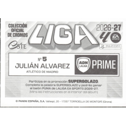 Missing a Sticker Julián Alvarez ADN - La LIga Prime Buy Liga Este 2026-27 Stickers