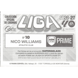 Shop Stickers Nico Williams ADN - La LIga Prime Panini Liga Este 2026-27