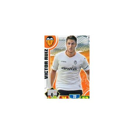 Víctor Ruiz Valencia 319 Adrenalyn XL La Liga 2013-14