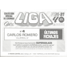 Buy Individual Stickers Carlos Romero Últimos Fichajes Panini Liga Este 2026-27 Individual Stickers