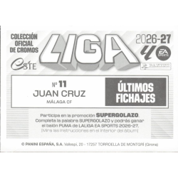 Find Individual Stickers Juan Cruz Últimos Fichajes Panini LaLiga 2026-27 Stickers